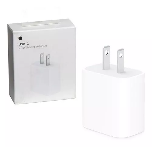 CARGADOR CUBO Y CABLE IPHONE 20W CARGA RAPIDA ORIGINAL